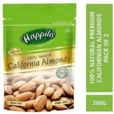 Happilo Natural California Almonds  (2 x 200 g)